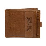 Levi's Men's RFID Slimfold Wallet with Removable Card Case, Tan, One Size