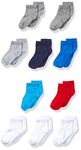 Hanes Boys' Toddler Ankle Sock 10-Pack, Assorted, 2/6-12 Months