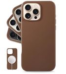 LONLI Classic - for iPhone 16 Pro - European Genuine Vele Leather Phone Case - Smoothen and Soften Over Time - [Compatible with Magsafe] - Dark Saddle Brown