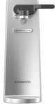 Kenwood Electric Can Opener CAP80.000SI, Multifunctional Kitchen Tool 3-in-1 with Integrated Knife Sharpener, Can Opener and Bottle Opener, with Cord Storage, Silver