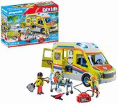 Playmobil 71202 City Life Ambulance with Lights and Sound, toy playset suitable for ages 4+