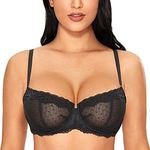 DOBREVA Women's Sexy Lace Bra Under