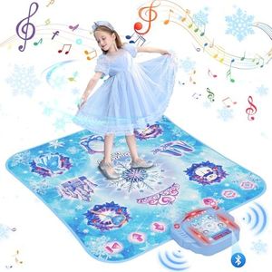Dance Mat for 3-12 Year Old Girls, Electronic Dance Pad with 8 Button & Wireless Bluetooth, Music Dance Toy Birthday Xmas Gifts for Kids 3 4 5 6 7 8 9 10+ Year Old