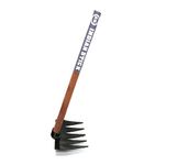 JCT Fork Rake Digging Hoe Iron Steel Spade for Gardening (Fork Rake(3Feet))