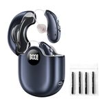 BTE Hearing Aids for Seniors, Hearing Amplifiers with16-Channel DSP for Clear Speech, Noise Reduction & Anti-Howling, 80Hrs Rechargeable, Invisible Comfortable Fit for People with Hearing Loss