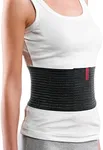 ORTONYX 6.25" Abdominal Binder for Men and Women/Postpartum Post-operative Post-surgery Wrap/Abdomen Navel Umbilical Hernia Support Belt / 524006 Black S/M