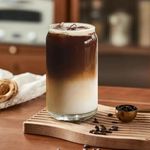 criterion Drinking Glasses Set of 6 - Can Shaped Glass Cups, 490ml Iced Coffee, Smoothies, Soda, Beer, Water Tumblers | Unique Glass Cups Set | Dishwasher-Safe Glassware (6)