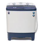 Midea 7 kg Semi Automatic Top Load Washing Machine Blue, White (MWMSA070PPG(BW))