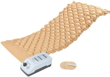 Dr. Odin OAM001 Anti-Decubitus Electric Portable Air Mattress | Back Support, Quick Inflation, Pressure Adjustment | Ideal for Bedridden Patients | 240x100x6, Brown (Large)