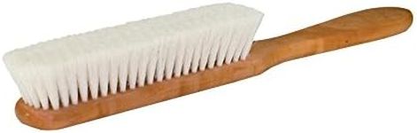 Redecker Goat Hair Book Dust Brush with Oiled Pearwood Handle, 10-1/4-Inches