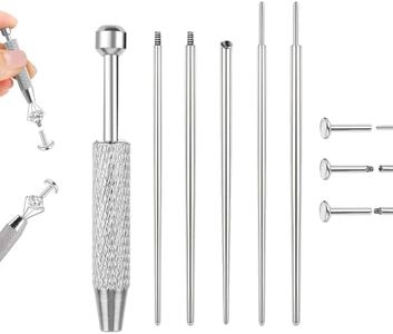 jagosen 14G 16G 18G 20G Piercing Taper Kit Piercing Ball Grabber Tool Stainless Steel Flat Back Earring Applicator Tool Threadless Insertion Pin Curved Body Piercings Kits for Ear/Nose/Navel/Lip/Eyebrow