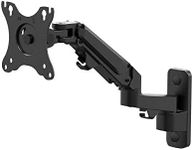 Monoprice 136082 1-Segment Adjustable Gas Spring Wall Mount for Monitors Up to 27 Inches