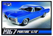 MPC: 1:25 Scale Model Kit - 1967 Pontiac GTO - Blue, 85+ Parts - Skill Level 2, Authentic Vehicle Building Kit, Replica Classic Car, Age 14+