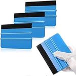 Vinyl Squeegee Plastic Vinyl Scraper Tool with Black Felt, Window Tinting Tool for Car Window Film Sign Marking Decal Craft, 4 Pcs