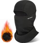 Balaclava Ski Mask Windproof Thermal Winter Face Mask for Men Women Full Face Cover for Cold Weather Skiing Motorcycle Black