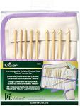 Clover Takumi Bamboo Interchangeable Tunisian Crochet Hook Set (3684)