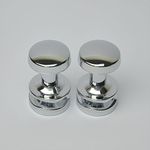 Companyblue Extra Hanger for Heated Towel Rail Radiator Bath Robe Hook Clip Pair Peg (Chrome)