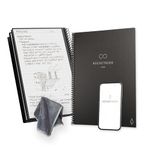 Rocketbook Core Reusable Spiral Notebook, Letter Size 21 cm x 29.7 cm, Black - Lined Pages, App-Connected, Erasable, Durable Cover, Ideal for School, Work, and Creative Projects