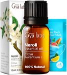 Gya Labs Neroli Essential Oil for Diffuser - Natural Fragrance Neroli Oil for Skin, Aromatherapy, Soap & Candle Making - Freshly Floral Scent -100% Natural (10ml)