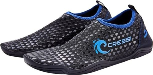 Cressi Borocay Shoes - Scarpette Adatte per Mare, Spiaggia, Barca, e Sport Acquatici Vari, Nero/Blu Royal, 43 EU, Unisex Adulto