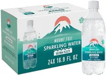 IRIS Sparkling Water Bottles, 16.9 fl oz (500ml), 24-Pack, Strong Carbonation from Mount Fuji Spring, Refreshing Japanese Natural Mineral Seltzer Drink, Product of Japan