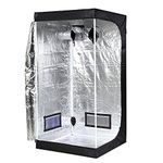 iPower Hydroponic Water-Resistant Grow Tent with Removable Floor Tray for Indoor Seedling Plant Growing (32x32x63 Inch)