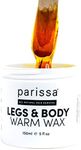 Parissa Legs & Body Warm Wax Kit, Salon-Style Microwavable Formula for Coarse Hair Removal on Face or Body, At-Home Waxing Kit