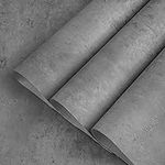 TOTIO Gray Concrete Wallpaper Matte