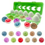 Dinosaur Egg Toys for 1 2 3 Year Old Boys Girls Kids Toddler Baby Toys Gift for 1 2 Year Old Montessori Preschool Puzzle Sensory Toys Gifts for 1 2 3 Year Old Babies Boys Girl Birthday