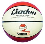 Baden Rubber Replica Match Basketball, Orange/Tan, Size 6