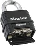 Master Lock ProSeries 57mm Industrial Security Combination Padlock - Combination Lock for Commercial Applications - 10mm Cut Proof Boron Carbide Shackle - Combo Code Lock Padlock