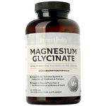 Magnesium Glycinate 180 Capsules (3 Month Supply) 280mg Elemental Magnesium - High Strength Easy to Absorb Magnesium Supplement with No Additives by Inner Vitality