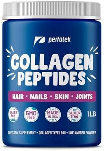 Collagen Powder for Women Men Types I & III Unflavored Easy to Mix Hydrolyzed Protein Peptides (1Lb) Non-GMO Grass-Fed Gluten-Free Kosher Pareve Healthy Hair Skin Joints and Nails