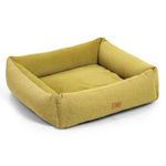Comfytails Snoozle - Premium Orthopedic Dog Bed | 5-Year Warranty, Human-Grade Memory Foam for Joint Relief, Waterproof & Machine Washable, Anti-Skid | Yellow | Large