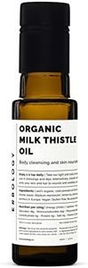 100% Organic Milk Thistle Oil 100ml - Cold-Pressed - Premium Quality - High in Vitamin E - Detoxifying - Straight from Farm - Non GMO - No Additives or Preservatives - Recyclable Glass Bottle