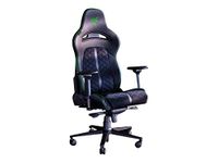 Razer Enki - Gaming chair with Integrated Lumbar Support (Desk/Office Chair, Multi-Layer Synthetic Leather, Foam Padding, Head Cushion, Height Adjustable) Green