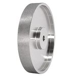 Plauauyt CBN Grinding Wheel, 6Inch Dia x 1Inch Wide, with 1/2Inch Arbor, Diamond Grinding Wheel for Sharpening HSS, 240 Grit