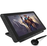 HUION Kamvas 13 Graphics Drawing Tablet with Screen Pen Display Full Laminated Screen Battery-Free Stylus 8192 Pressure Sensitivity Tilt 8 Express Keys with Adjustable stand-13.3inch, Green