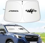 for Subaru Forester Sun Shade 2014-2024, Car Front Window Covers Sun Visor Protector, Foldable Blocks UV Rays Windshield Sunshade for Subaru Forester Accessories