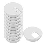 YOKIVE 20 Pcs Desk Cable Hole Cover, Plastic Grommet Great for Office, Home, Daily Use (50mm, White)