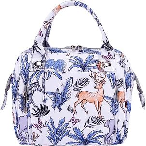 Bebamour Bolso de cambio de bolso flor patrón mujer bolso pañal paquete de almacenamiento,Forest
