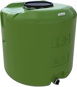 Ondis24 Regentank Bruno 1000 Liter XXL Regentonne Regenfass Regenwassertonne Grün UV-beständig