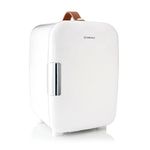 Subcold Pro10 Luxury Mini Fridge Cooler | Compact 10L Portable Small Fridge 12v & 240v | Efficient Quiet Cooling System | Ideal for Bedroom, Office, Beauty & Car | (Chequer White)