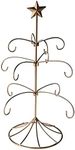 SIGNALS Christmas Tree Ornament Stand - Bride's Traditional Metal Ornament Display Tree Stand Holder - 18 Inch Table Top Christmas Tree Stand Holds 12 Ornaments