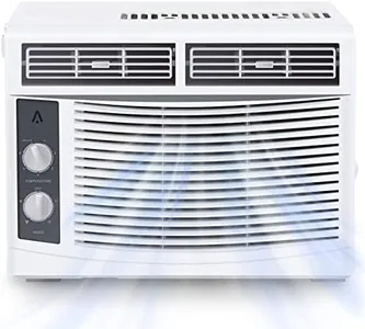 GarveeTech Window Air Conditioner, 5,000 BTUs Smart Window AC Unit with Easy Mechanical Control, Washable Filter, for Small Rooms up to 150 sq. ft. Quiet Operation, 115V
