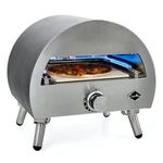 Casa Mia Bravo - 12 Inch Outdoor Gas Pizza Oven - Quick Heating, Portable, Stainless Steel Construction - 3 Year Guarantee