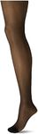 Berkshire Women's Plus-Size Queen Silky Sheer Control Top Pantyhose 4489, Fantasy Black, 5X-Large-6X-Large