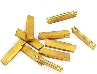 OSCARBIDE MGMN200 Carbide Grooving Inserts Carbide Inserts 10 Pieces/Pack,Multilayer Coated CNC Carbide Lathe Inserts for MGEHR/MGIVR Lathe Grooving Cut-Off Tool