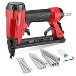 WORKPRO Air Staple Gun with 1884pcs Staples(1/4"-5/8"), 22GA / Type 7116, Lightweight Pneumatic Stapler with Safety Nose, Ideal for DIY, Decoration, Furniture Making, Upholstery, Woodworking