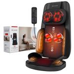 YOSSMO Shiatsu Neck and Back Massager for Pain Relief Deep Tissue, 8D Kneading Massage Chair Pad with Heat, Home Office, Relaxation Gifts for Men Women